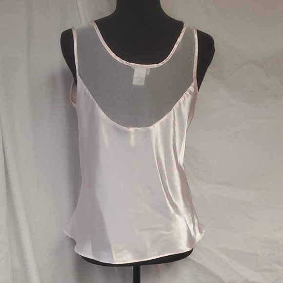 Cinema Étoile Peach Beaded Camisole | Bugle Beads & Faux Pearls | Dressy Tank - Picture 3 of 5